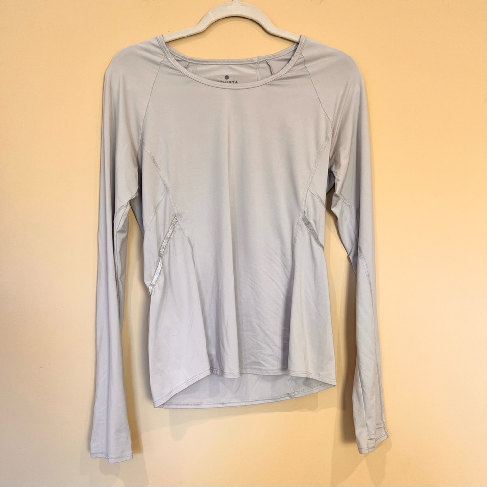 Athleta Long Sleeve Reflective Running Top